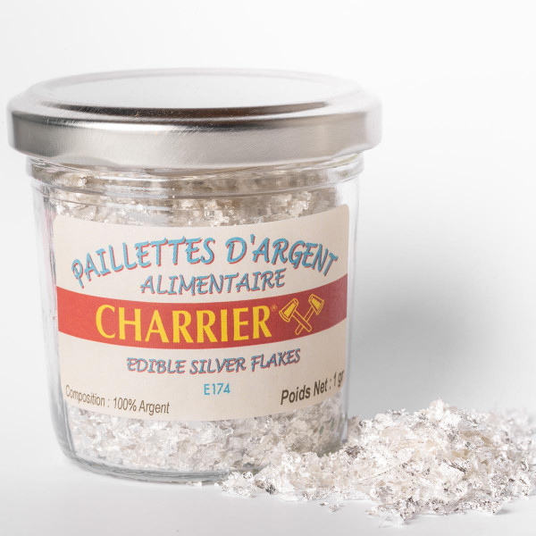 Silver Glitter - Edible - E174
